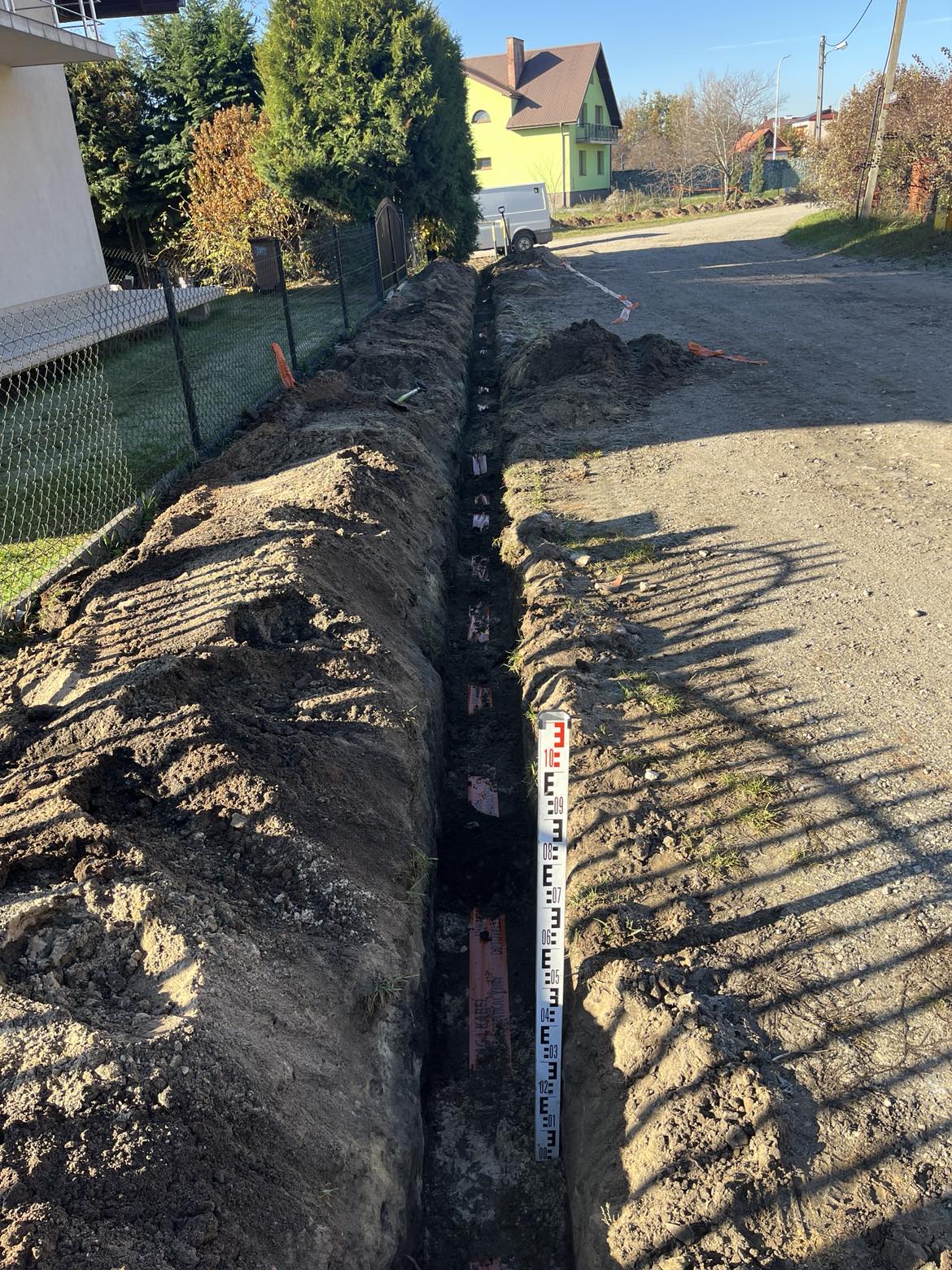 Prace przy sieci energetycznej